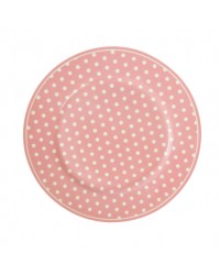 Тарелка Polka dots pink 20 cm